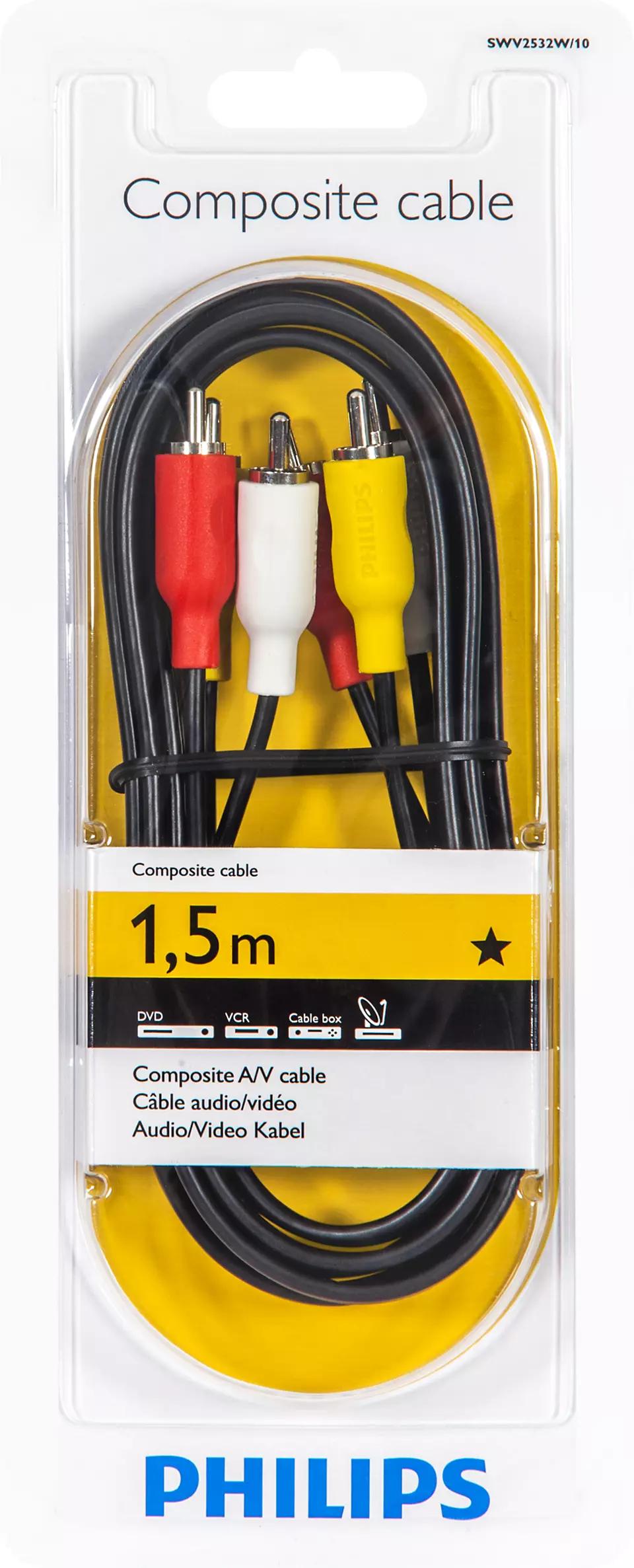 3RCA (M) TO 3RCA (M)   1.5M