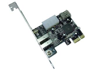 PCI-E : FIREWIRE 1 X 4 PIN & 3 X 6 PIN