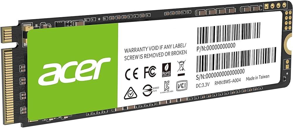 ACER M.2 512GB NVME PCIE GEN3 X 4 SSD