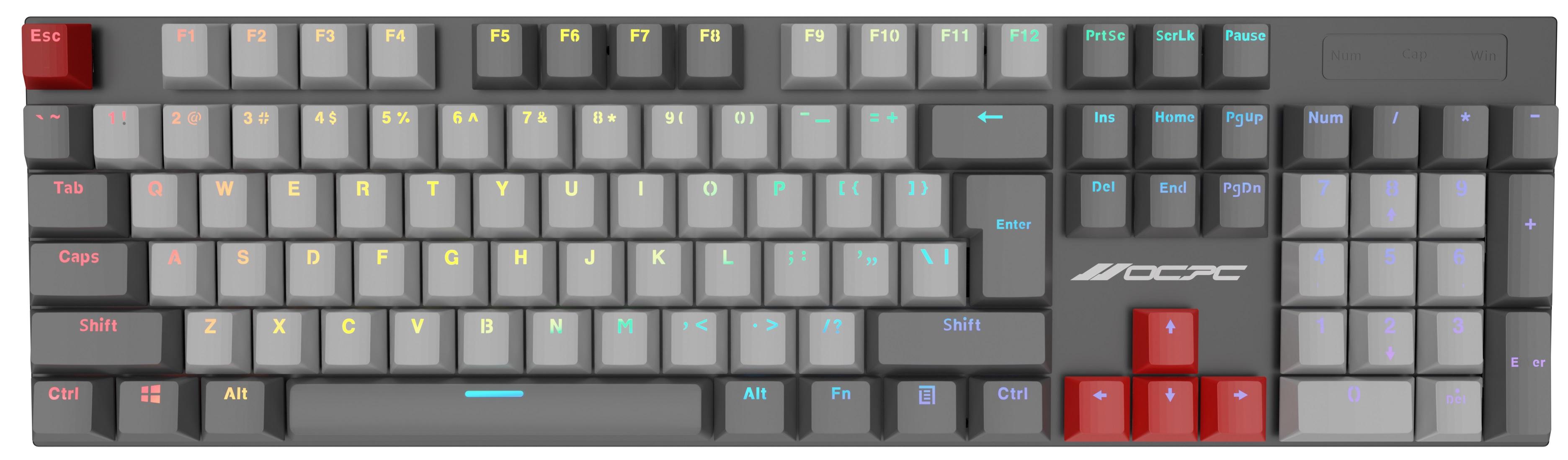 OCPC ZERO PRO GAMING KEYBOARD 104K