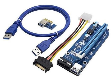 PCI-E RISER REFURB  VERTICAL MOUNT 4 PIN