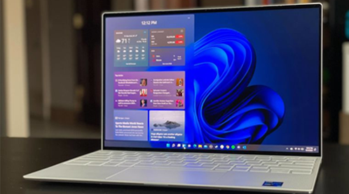 Windows screenshot on a notebook